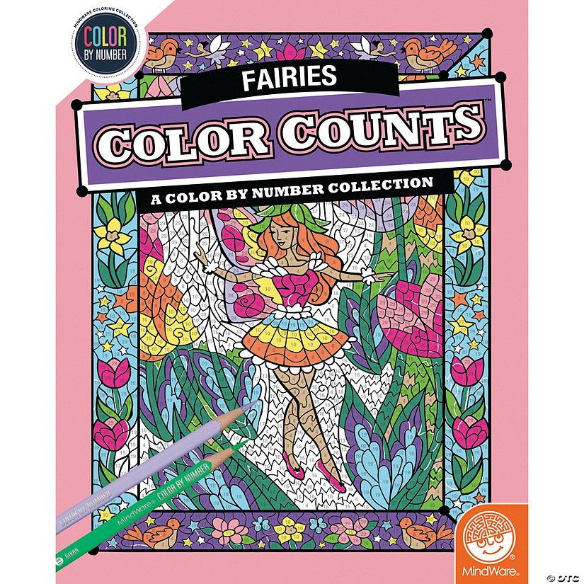 Color by Number Color Counts: Fairies Image