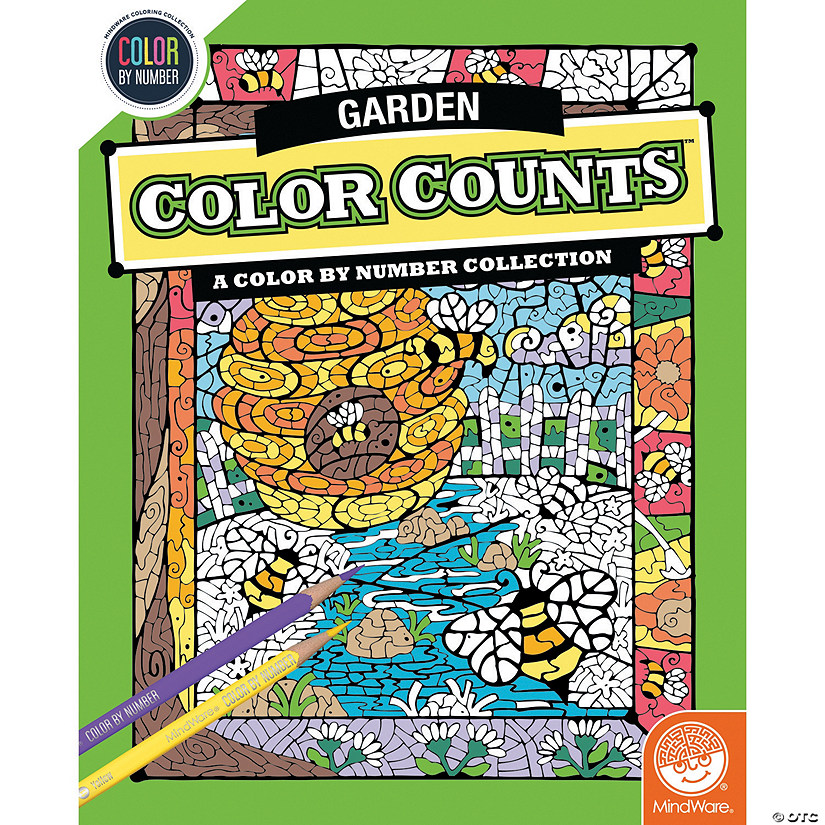 Color by Number Color Counts: Gardens Image