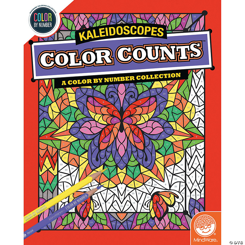 Color by Number Color Counts: Kaleidoscope Image