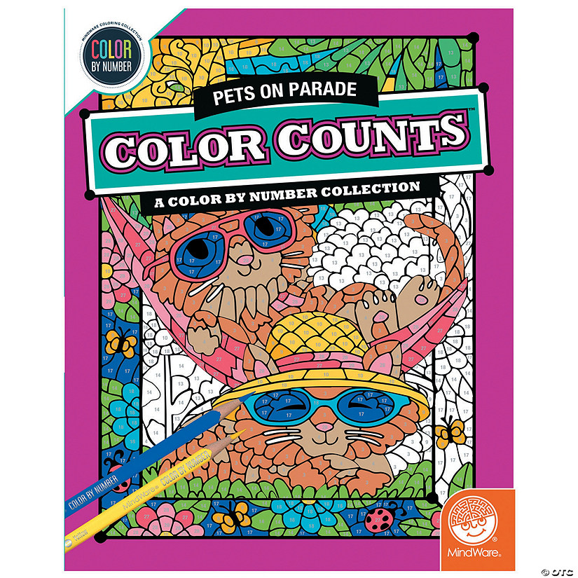 Color by Number Color Counts: Pets on Parade Image