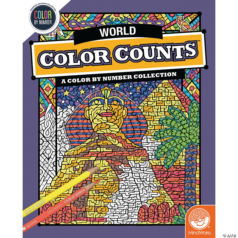 Color by Number Color Counts: Travel the World Image