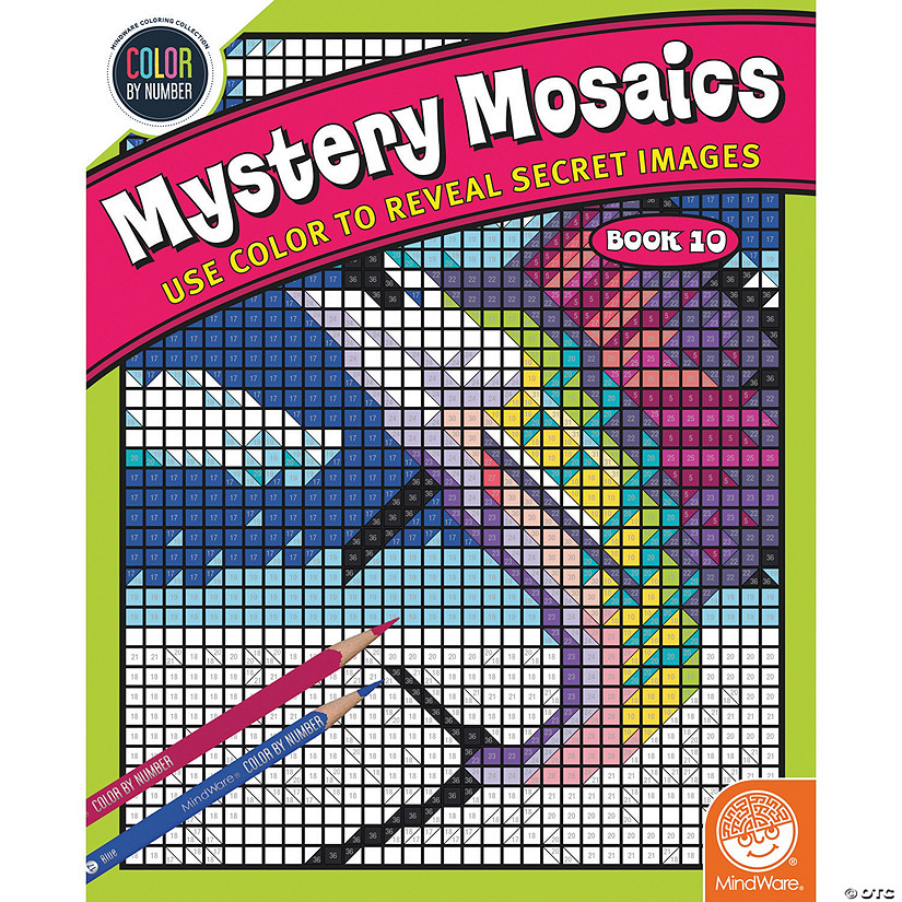 Color By Number Mystery Mosaics: Book 10 Image