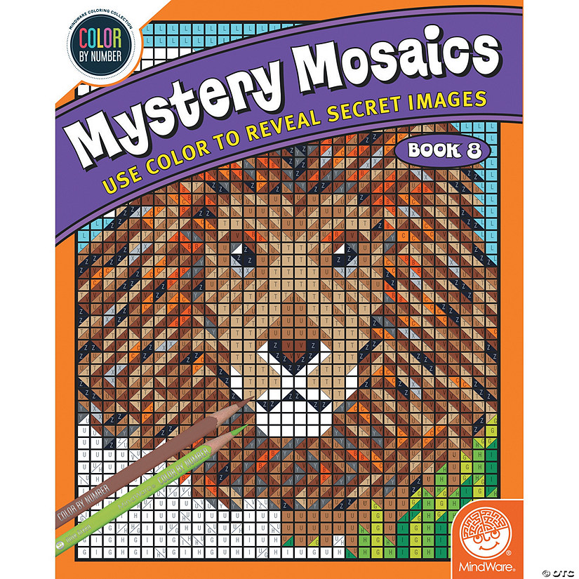 Color By Number Mystery Mosaics: Book 8 Image