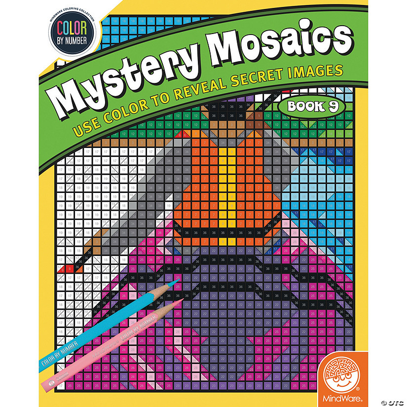 Color By Number Mystery Mosaics: Book 9 Image