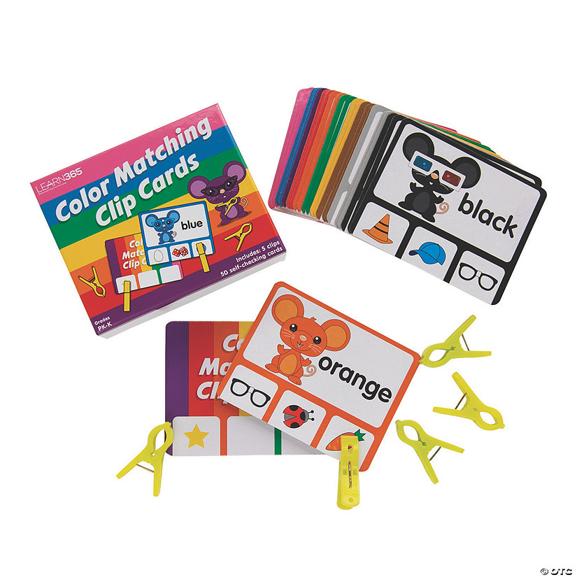Color Matching Clip Cards Image