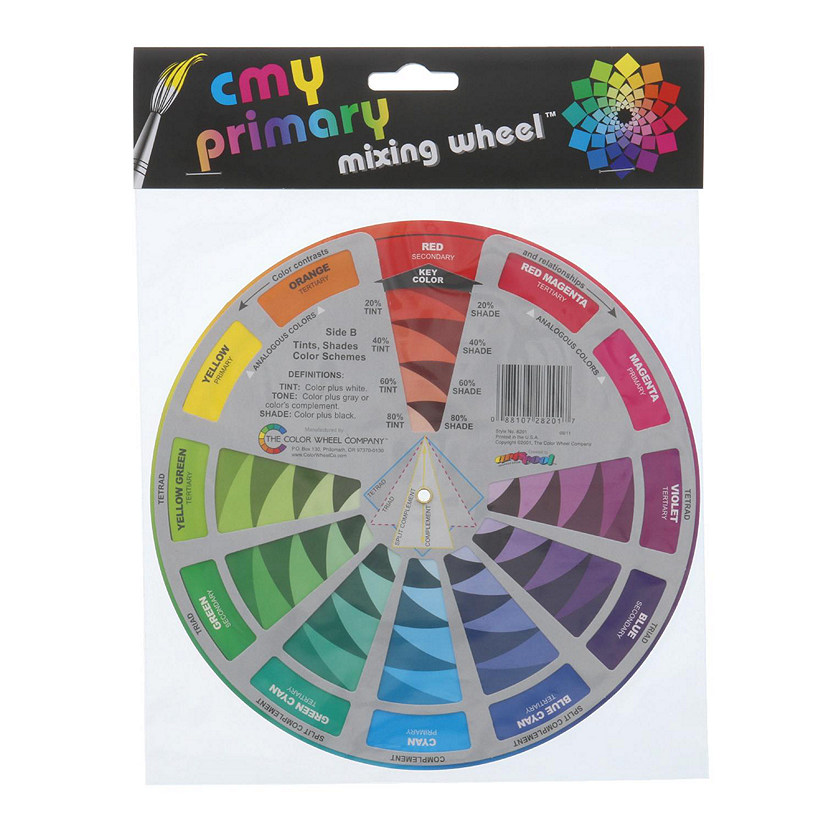 Color Wheel Co CMY Primary Mixing Wheel, 7-3/4" Image
