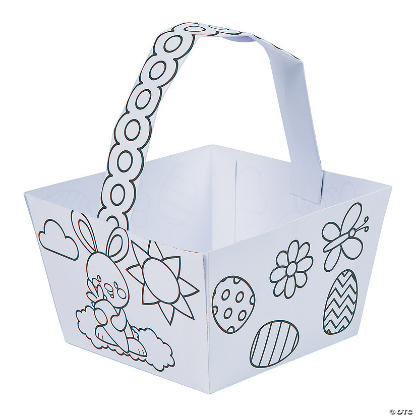 Color Your Own Easter Baskets - 12 Pc. Image