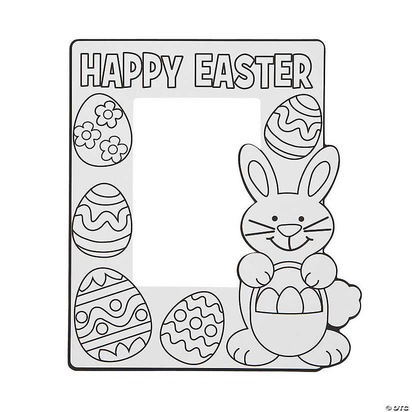 Color Your Own Easter Picture Frames - 12 Pc. Image
