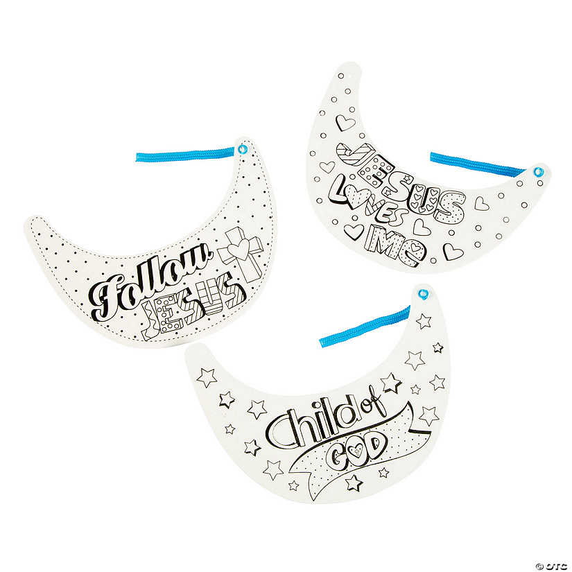 Color Your Own Faith Visors - 12 Pc. Image