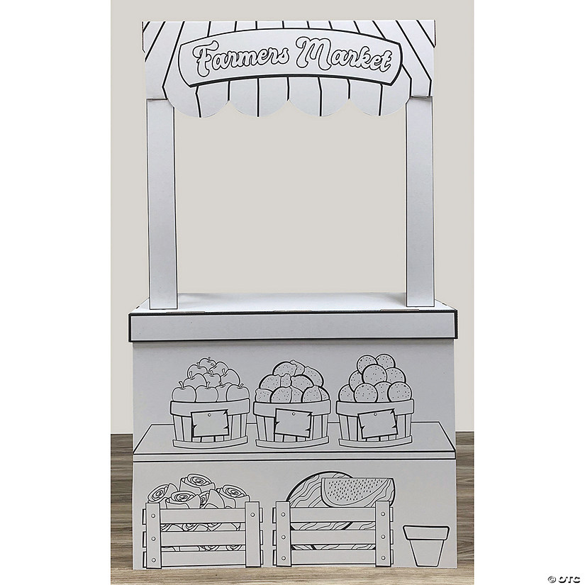 Color Your Own Farmers Market Stand Playhouse Image