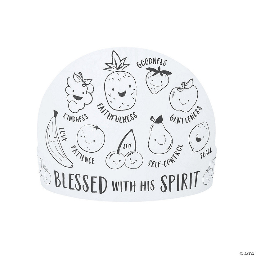 Color Your Own Fruit of the Spirit Crowns - 12 Pc. Image