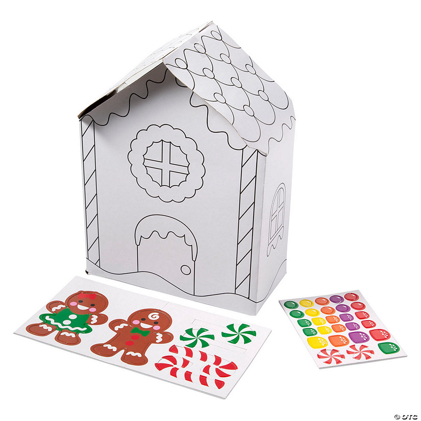 Color Your Own Gingerbread Houses - 12 Pc. Image