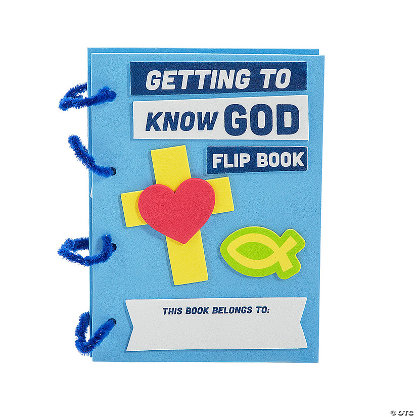 Color Your Own God Is Flip Book Craft Kit - Makes 12 Image