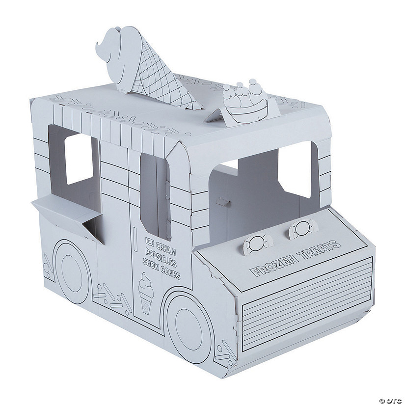 Color Your Own Ice Cream Truck Playhouse Image