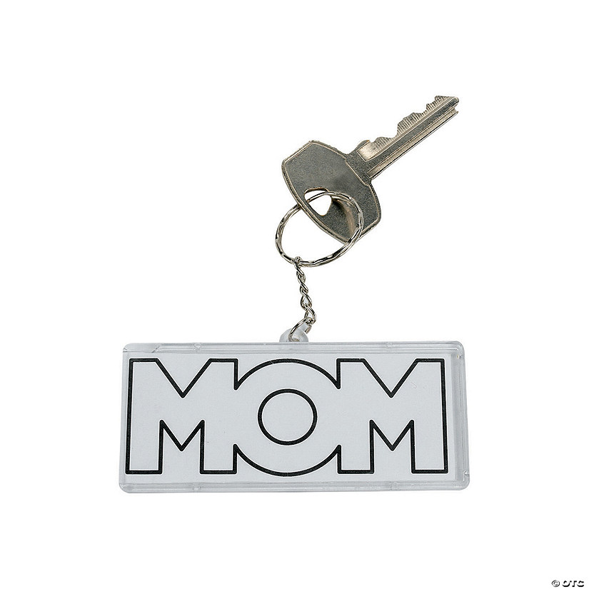 Color Your Own Mom Keychains - 12 Pc. Image
