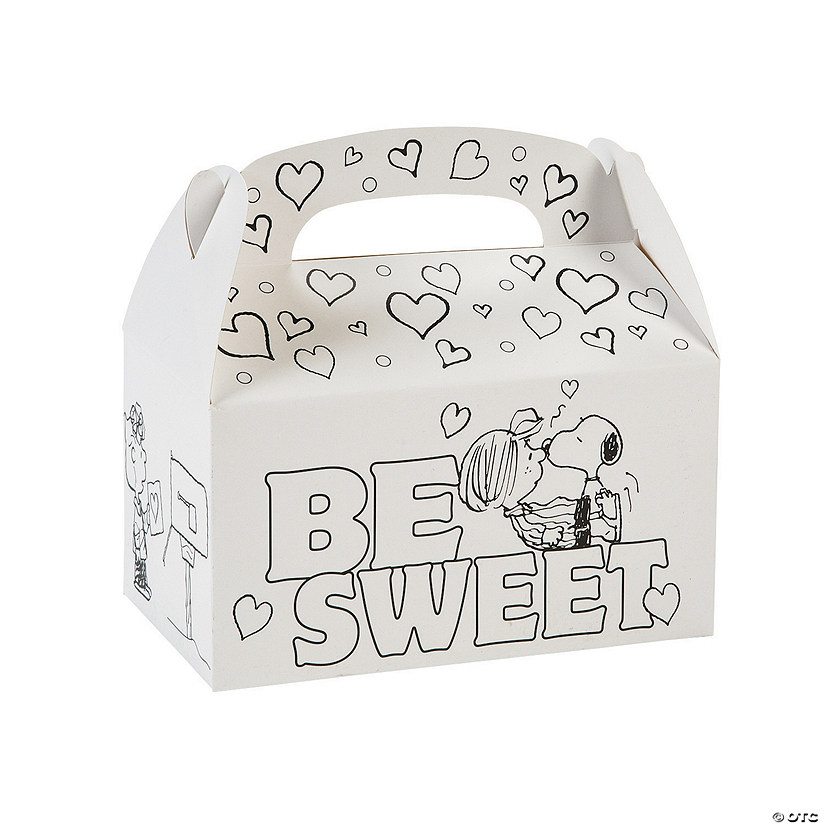 Color Your Own Peanuts<sup>&#174;</sup> Valentine Treat Boxes - 12 Pc. Image