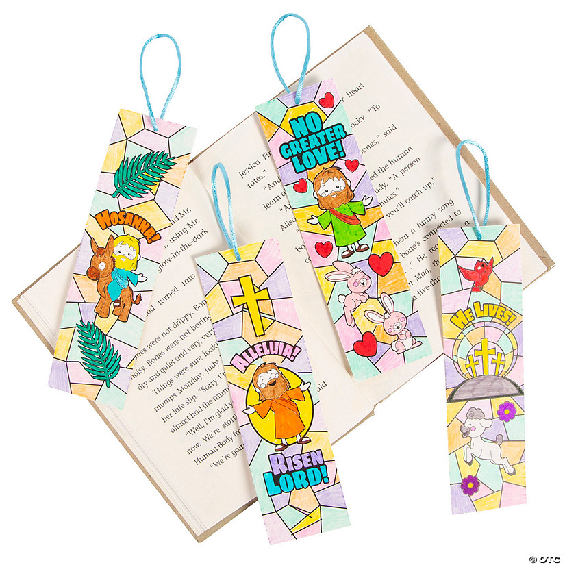 Color Your Own Religious Easter Bookmarks - 12 Pc. Image