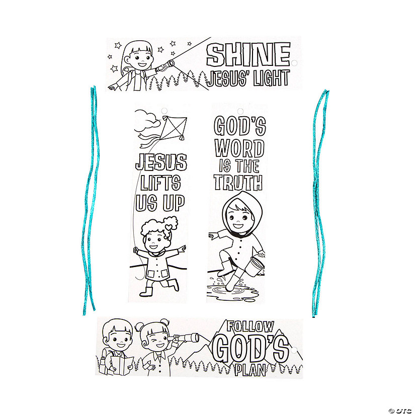 Color Your Own Rocky Beach VBS Bookmarks - 12 Pc. Image