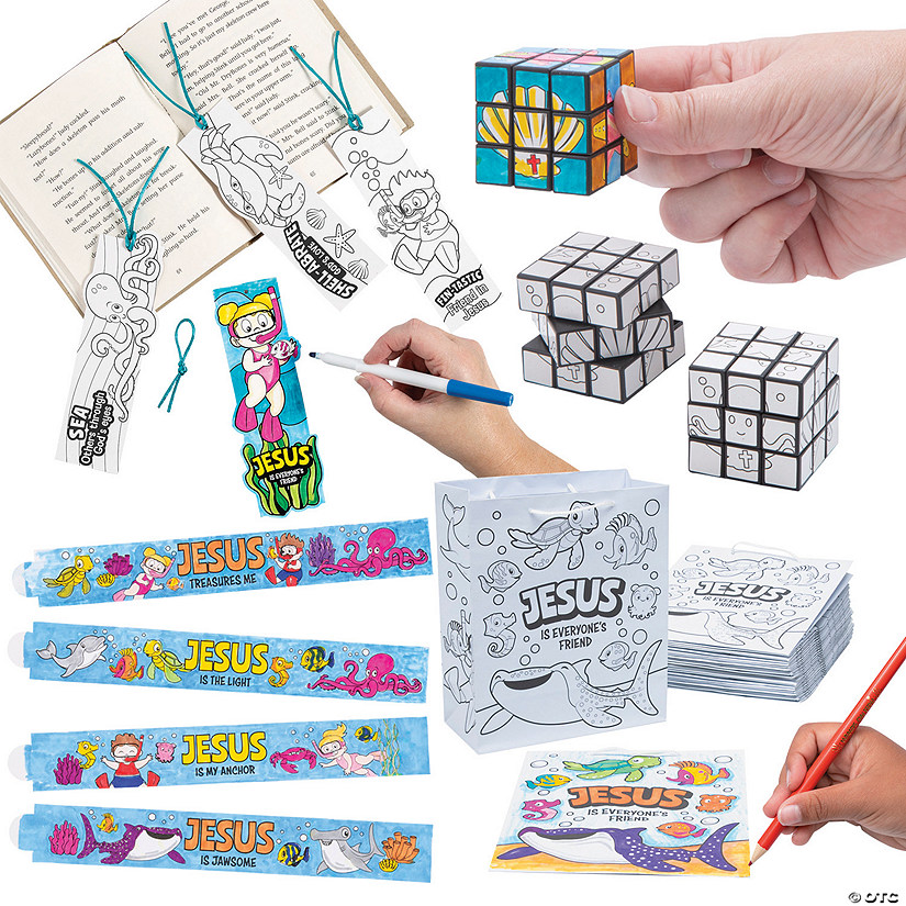Color Your Own Under the Sea VBS Craft Kit Assortment for 24 Image