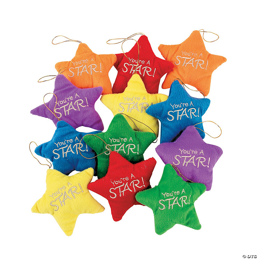 Colorful You&#8217;re a Star Stuffed Stars - 12 Pc. Image