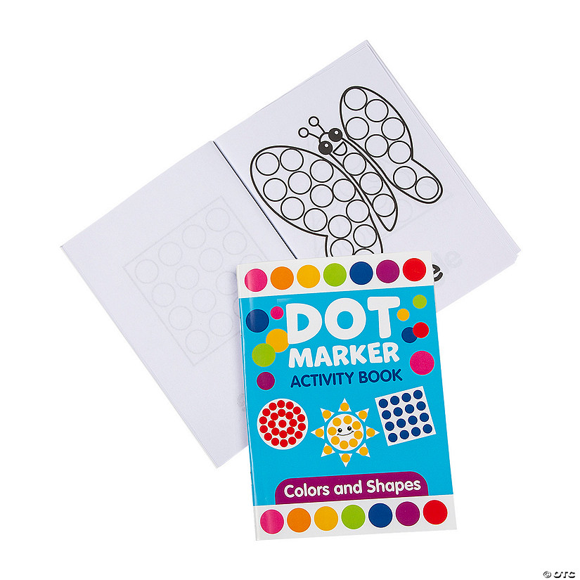 Colors & Shapes Dot Marker Activity Books &#8211; 12 Pc. Image