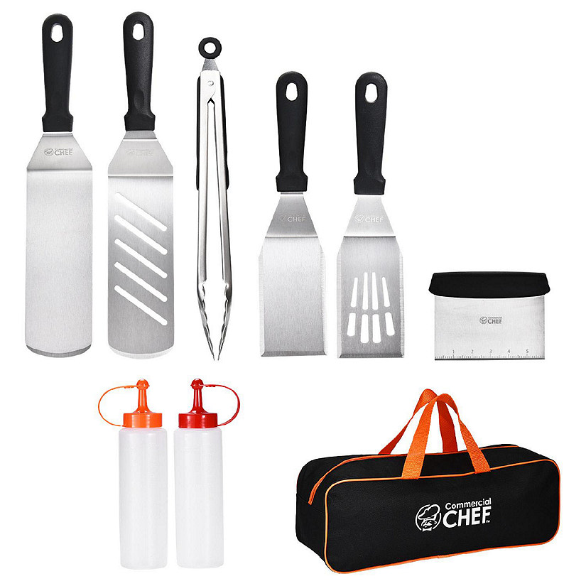 Commercial Chef 9 Piece Griddle Accessories Kit for Blackstone and Flat Top Griddles Image