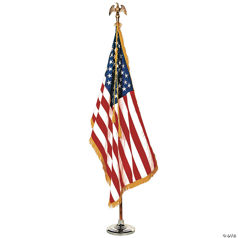 Complete Mounted U.S. Flag Set Image