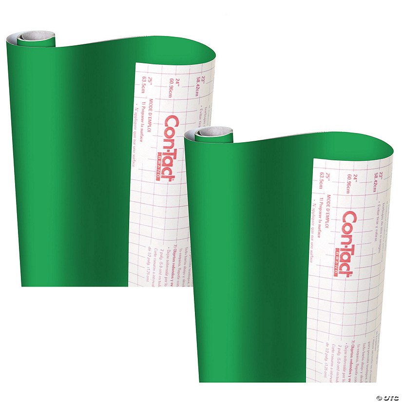 Con-Tact Brand Creative Covering Adhesive Covering, Green, 18" x 16 ft, 2 Rolls Image