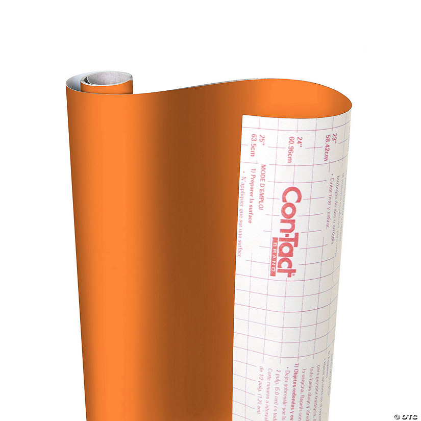 Con-Tact Brand Creative Covering Adhesive Covering, Orange, 18" x 50 ft Image