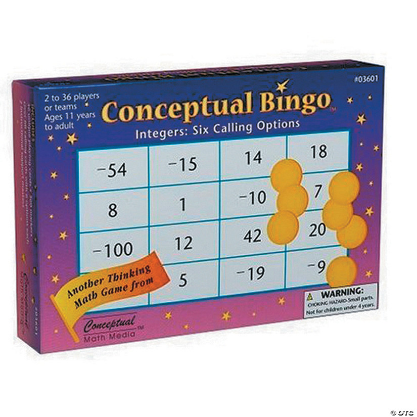 Conceptual Bingo: Integers Image