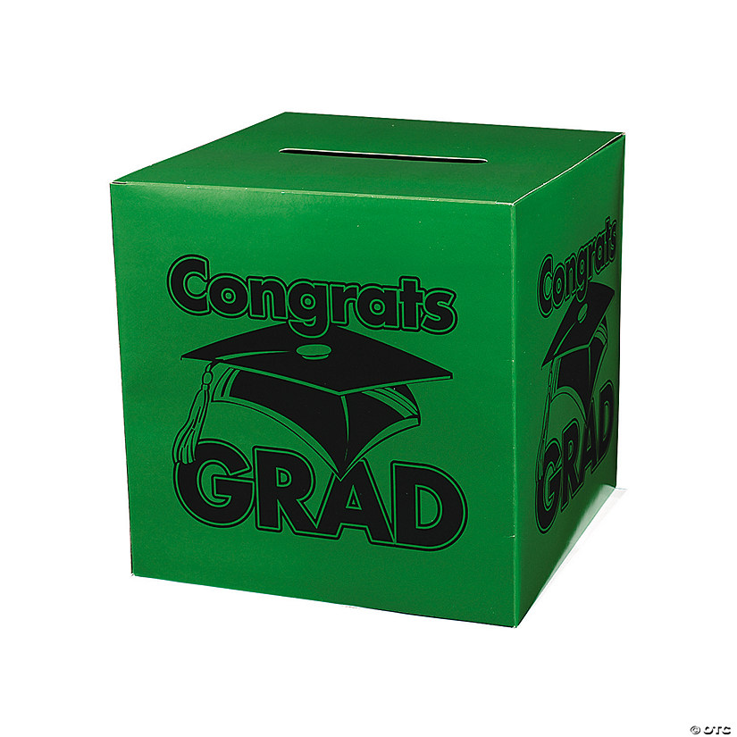 Congrats Grad Green Card Box Image