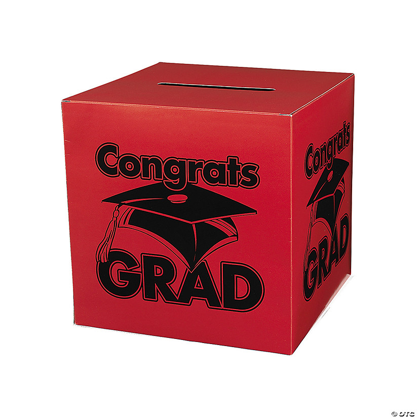 Congrats Grad Red Card Box Image