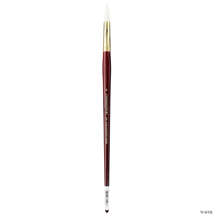 Connoisseur Pure Synthetic Bristle Brush Long Handle Round #8&#160; &#160;&#160; &#160; Image