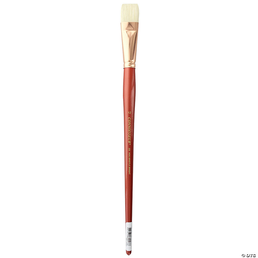 Connoisseur White Hog Bristle Brush Long Handle Bright #12&#160; &#160;&#160; &#160; Image