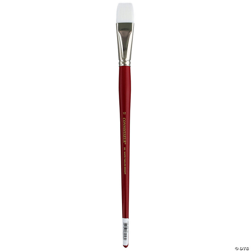 Connoisseur White Taklon Brush All Media Long Handle Bright #12&#160; &#160;&#160; &#160; Image