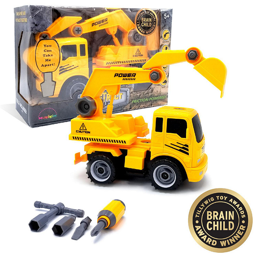 Construct A Truck Excavator. Take it apart and Friction powered Image