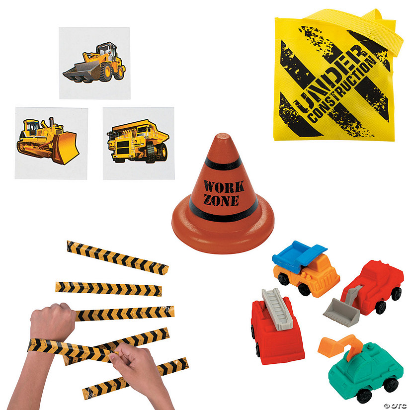 Construction Party Favor Kit for 12 Guests Image