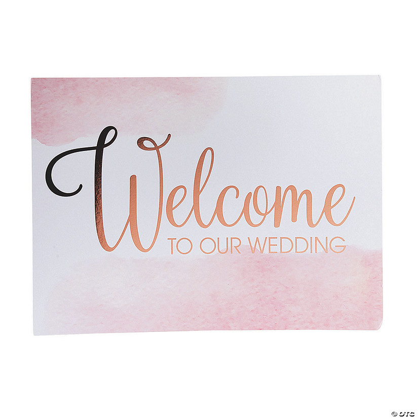 Copper Blush Wedding Welcome Sign Image