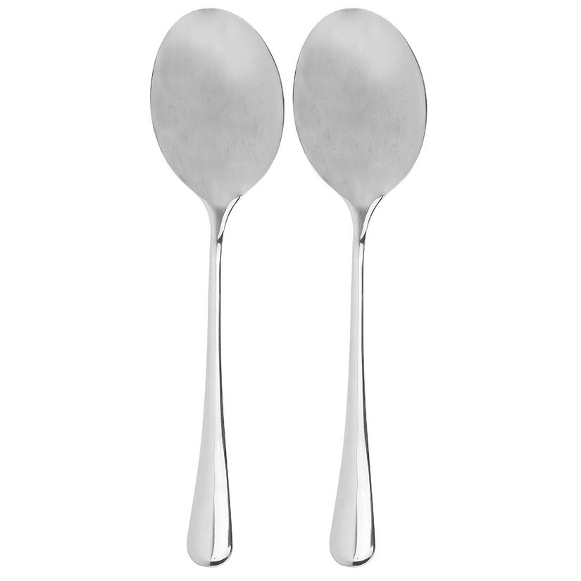 Cornucopia Stainless Steel X-Large Serving Spoons (2-Pack), Serving Utensil, Buffet & Banquet Style Serving Spoons-(2 Spoons) Image