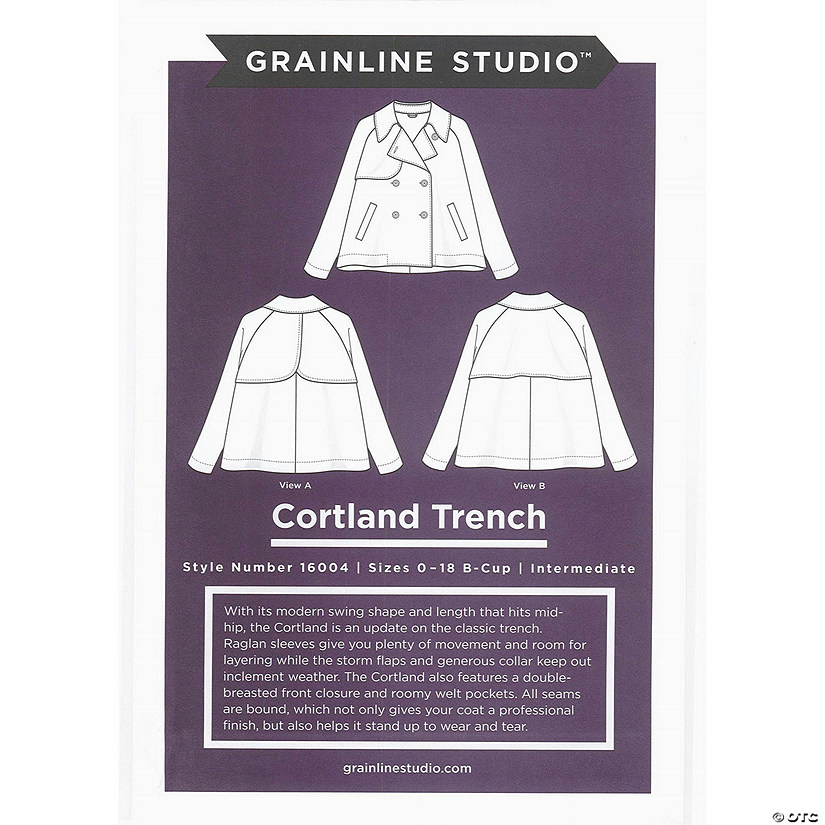 Cortland TrnchCoat Size 0-18 Ptrn Image