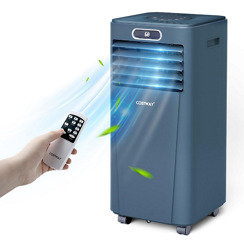 Costway 5300 BTU (8000 BTU ASHRAE) Portable Air Conditioner w/ Remote Control 3-in-1 Air Cooler w/ Drying Image