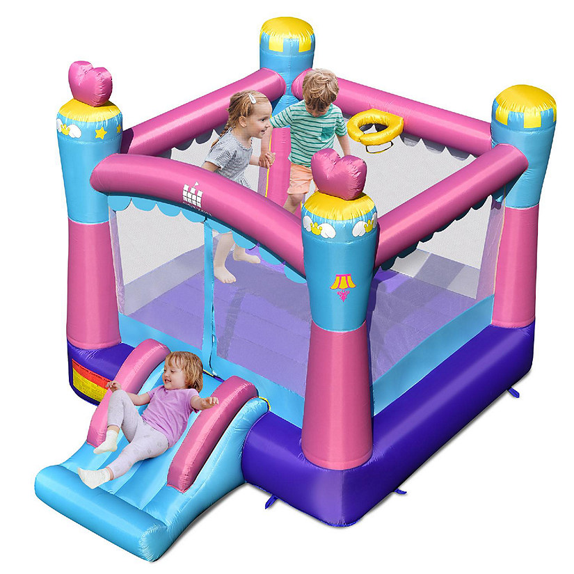 Costway Inflatable Bounce House 3-in-1 Princess Theme Inflatable Castle without Blower Image