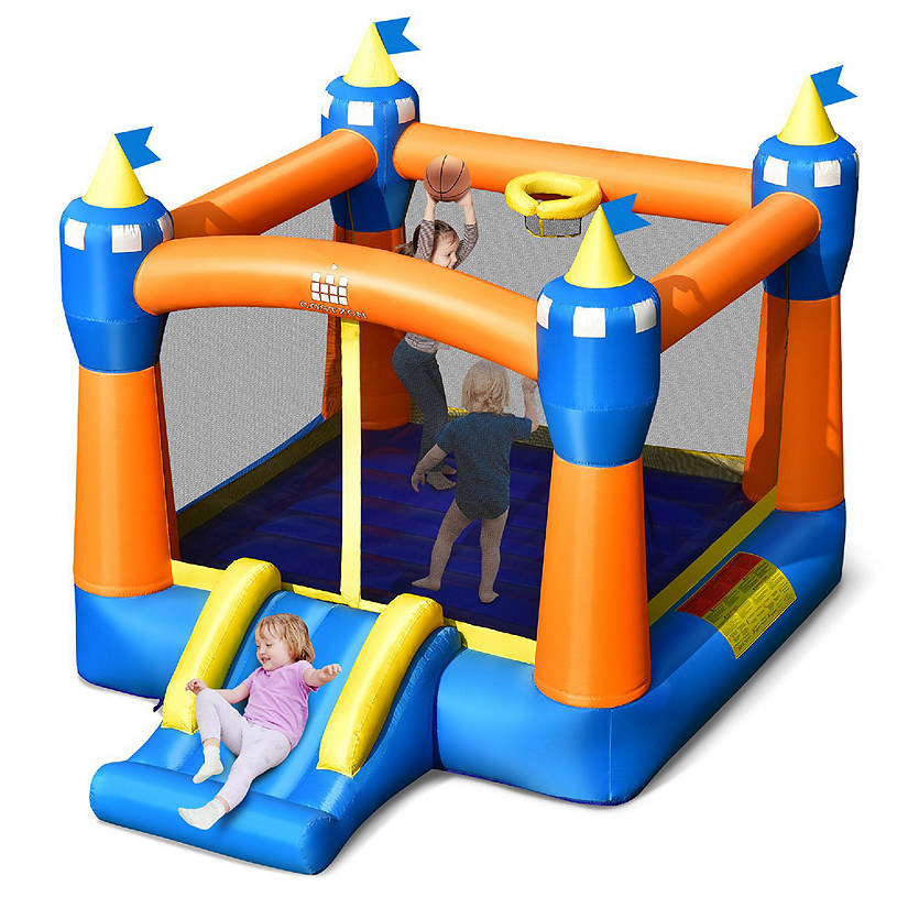 Costway Inflatable Bounce House Kids Magic Castle w/ Large Jumping Area Without Blower Image