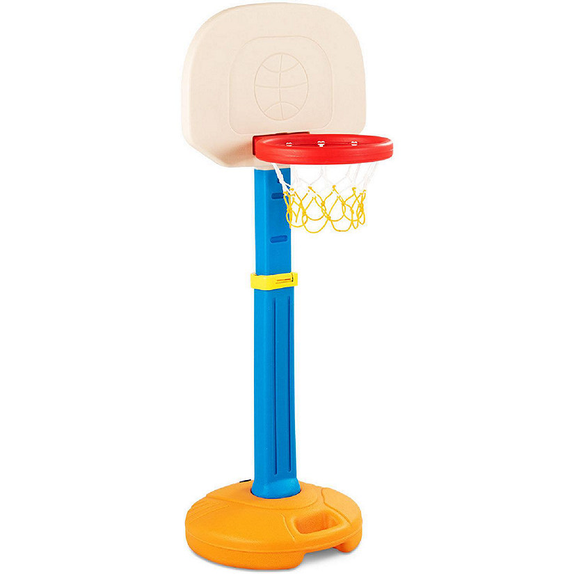 Costway Kids Children Basketball Hoop Stand Adjustable Height Indoor Outdoor Sports Toy Image