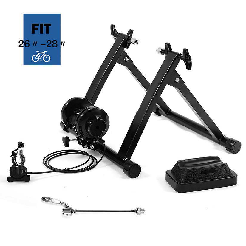 Costway Magnetic Indoor Bicycle Bike Trainer Exercise Stand 8 Levels of Resistance Image