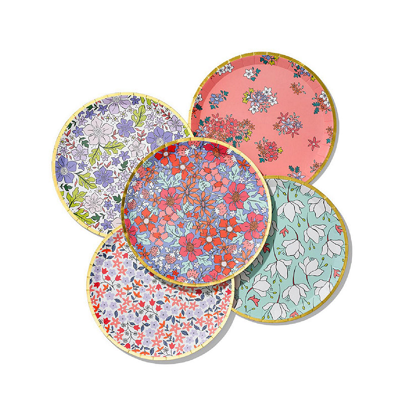 Coterie Party In Full Bloom Large Plates (10 / pack) Assorted Colors Image