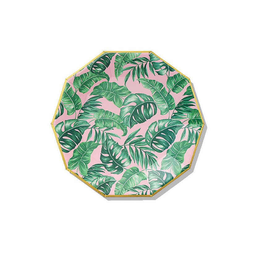 Coterie Party Palm Leaf Large Plates (10 / pack) Assorted Colors Image