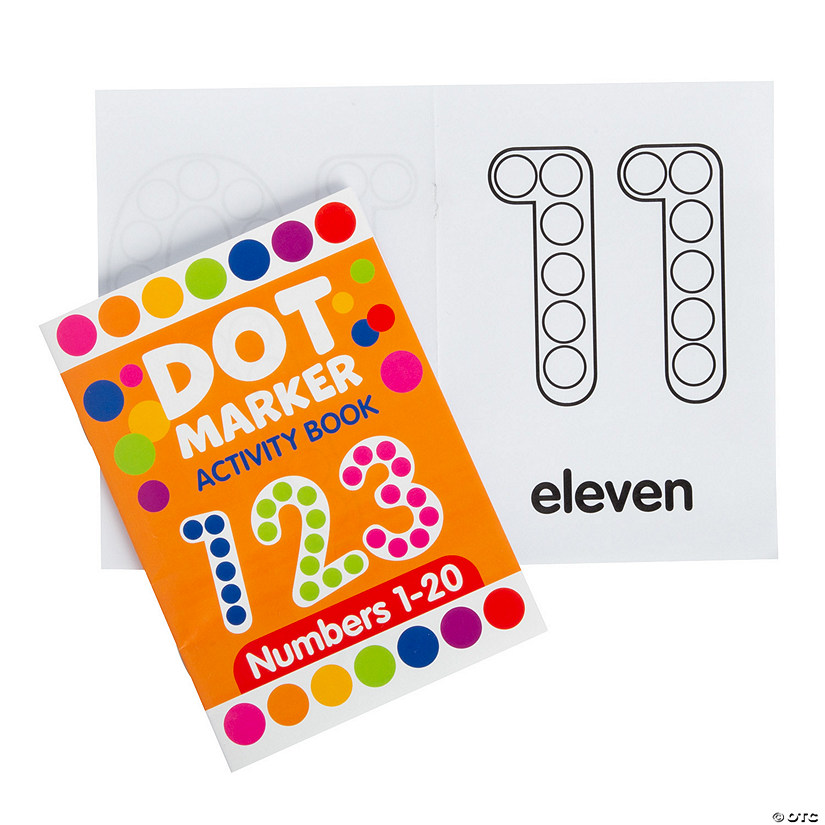 Counting Numbers Dot Marker Activity Books - 12 Pc. Image