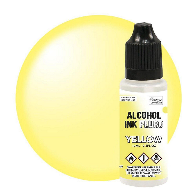 Couture Creations Alcohol Ink Fluro 12ml  Yellow Image