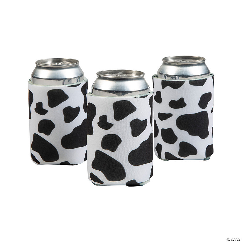 Cow Print Can Sleeves - 12 Pc. Image